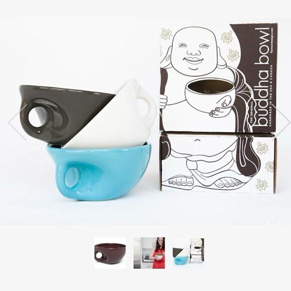 Flavour Design Cranberry Red Buddha Bowls Set of 3 - Picture 12 of 12